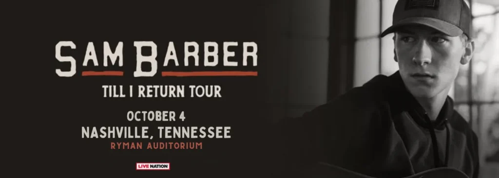 Sam Barber at Ryman Auditorium