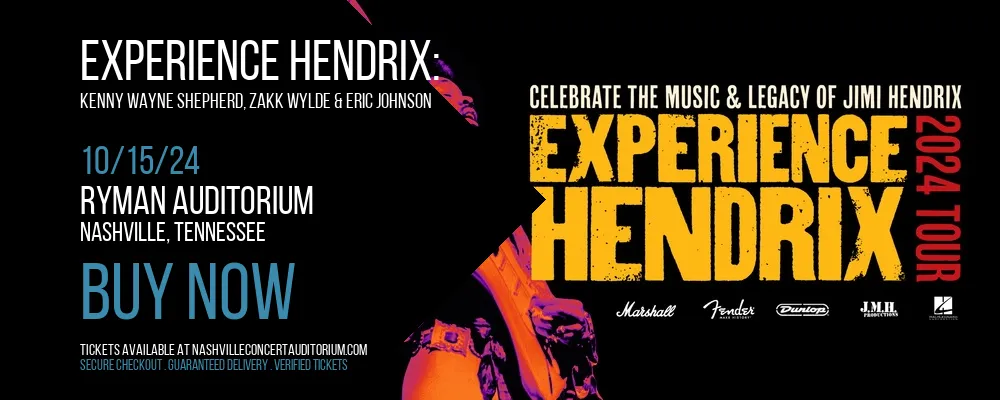 Experience Hendrix at Ryman Auditorium