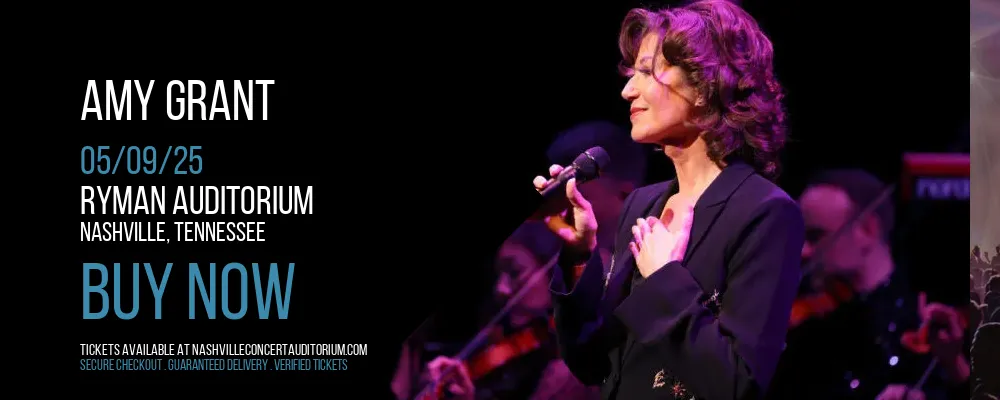 Amy Grant at Ryman Auditorium